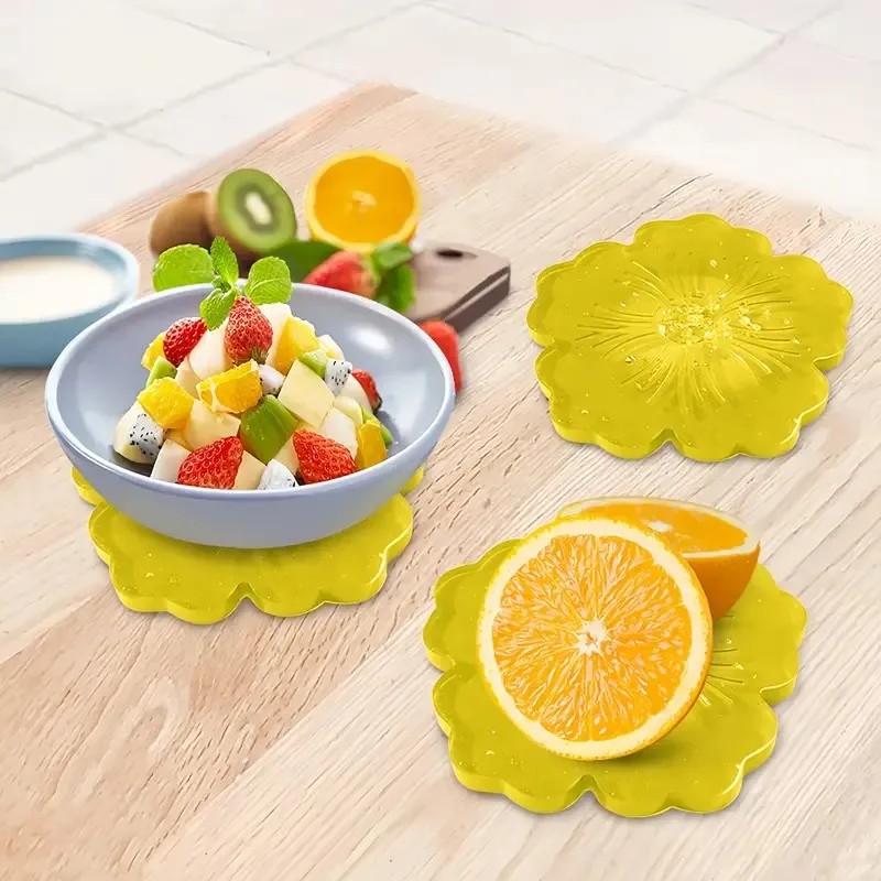 Geode Mold Silicone - DIY桜型シリコンレジンモールド、カスタマイズ可能なジオードコースターとサービングボード、アーティスティックなプラッターモールド、ホームテーブルデコレーション用