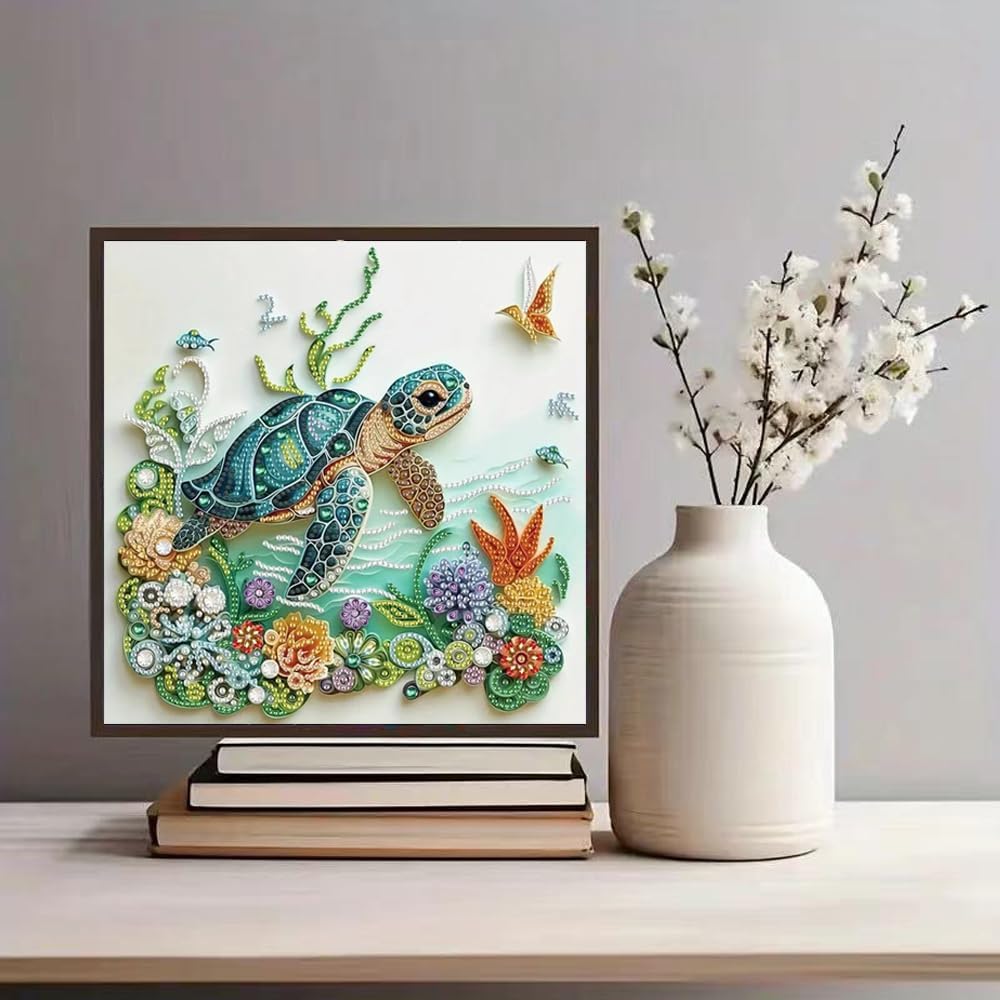海亀動物ダイヤモンドペインティングキット 大人初心者向けDI - Resin Craft For Beginners のレビューと価格