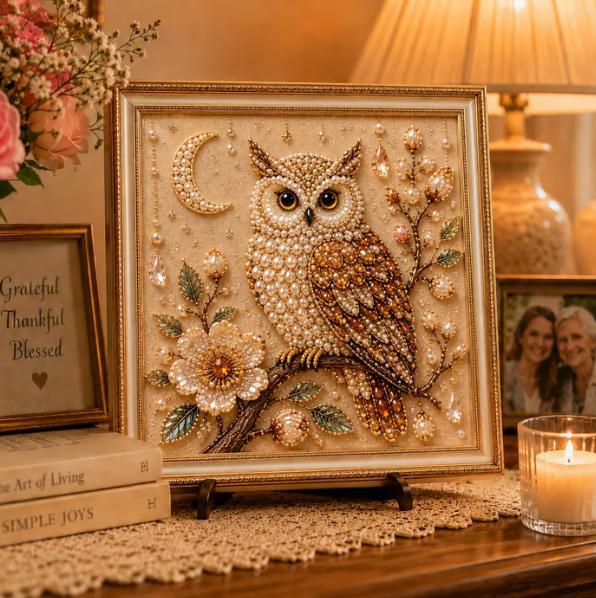 大人向けフクロウダイヤモンドパールアートDIYペインティング - Resin Craft For Beginners のレビューと価格