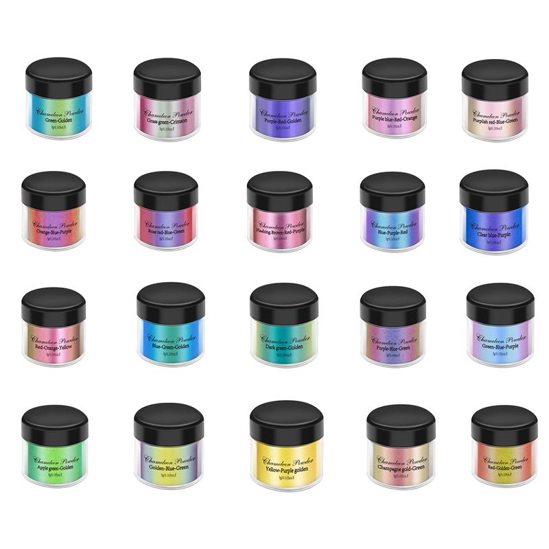 魔法の色あせた真珠のパウダー,カメレオン,レジン,エポキシ, - Resin Pigment Set のレビューと価格