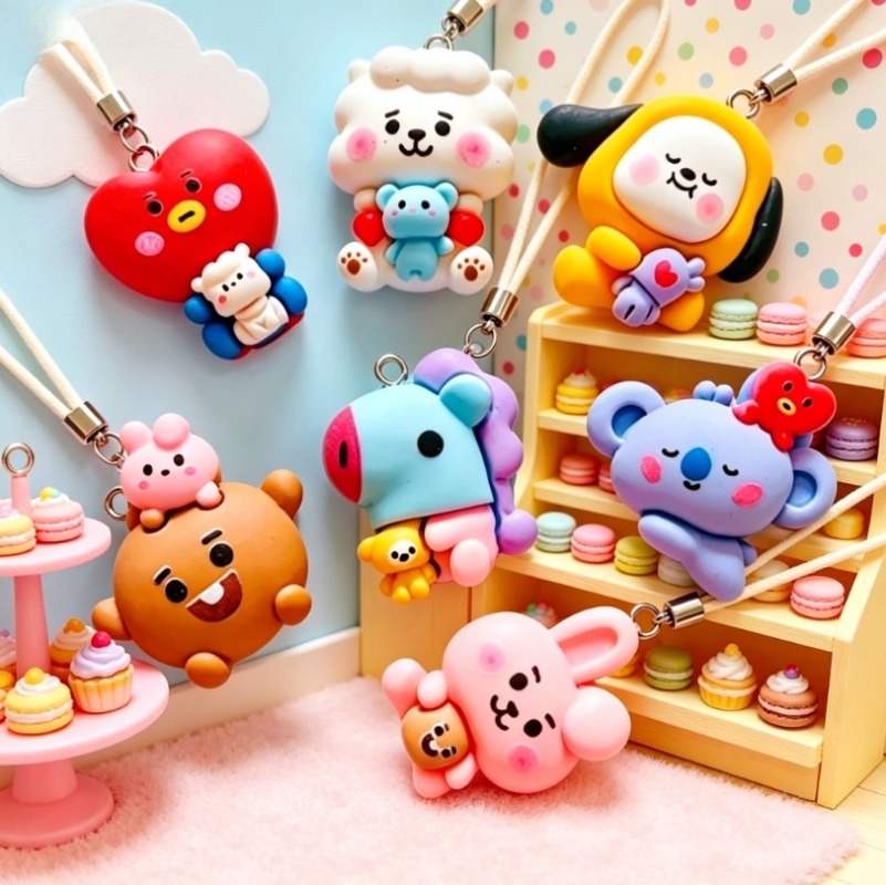 7 個 BT21 樹脂漫画チャーム DIY アクセサリークラ - Resin Crafts のレビューと価格