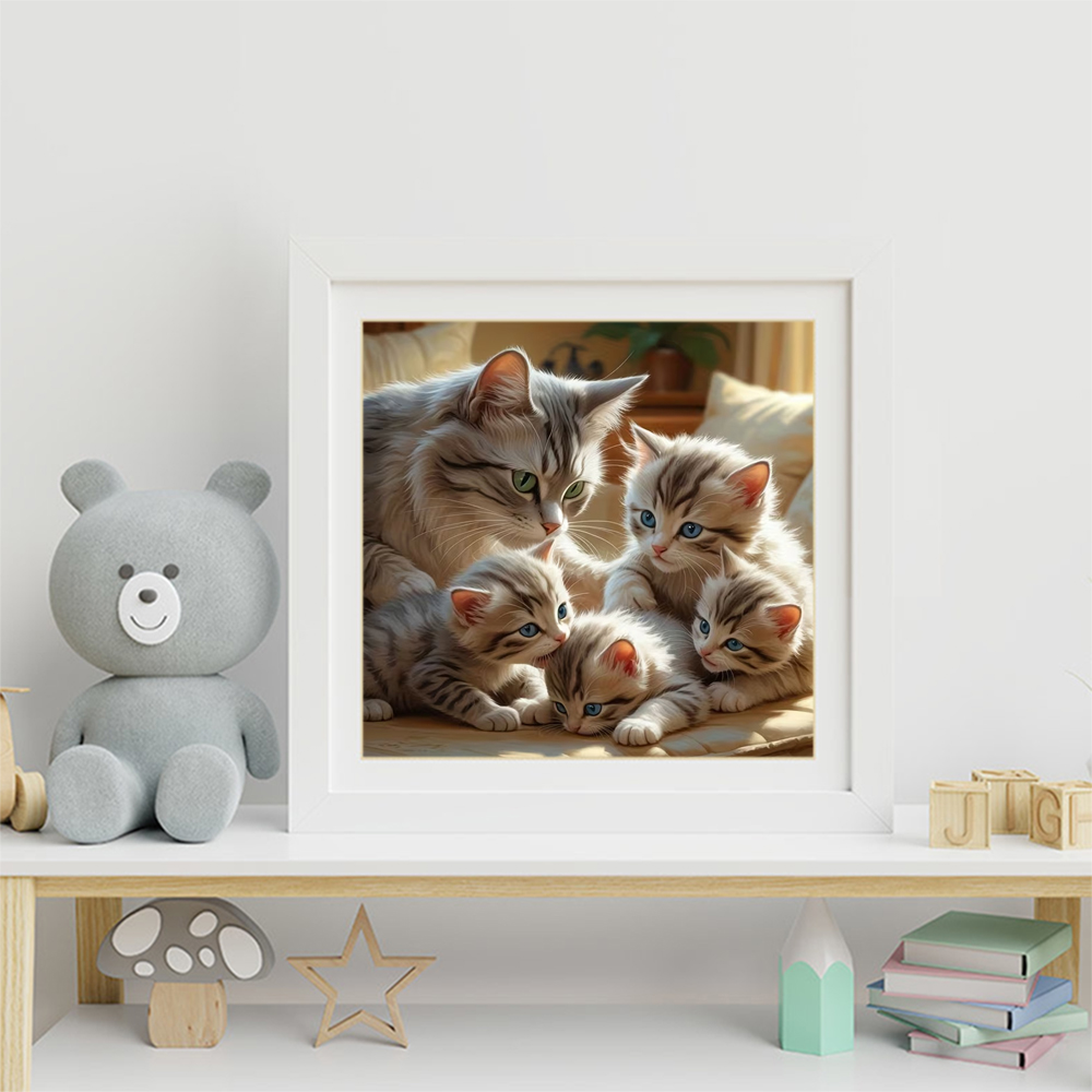 Momoart DIY ダイヤモンドモザイク猫動物初心者に適 - Resin Craft For Beginners のレビューと価格
